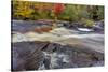 Sturgeon River in autumn near Alberta in the Upper Peninsula of Michigan, USA-Chuck Haney-Stretched Canvas