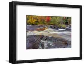 Sturgeon River in autumn near Alberta in the Upper Peninsula of Michigan, USA-Chuck Haney-Framed Photographic Print