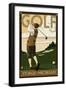 Sturgis, Michigan - Golf - Sunday Driver-Lantern Press-Framed Art Print