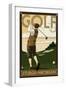 Sturgis, Michigan - Golf - Sunday Driver-Lantern Press-Framed Art Print