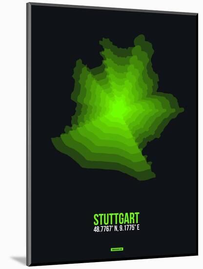 Stuttgart Radiant Map 3-NaxArt-Mounted Art Print