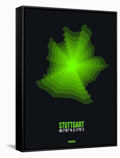 Stuttgart Radiant Map 3-NaxArt-Framed Stretched Canvas