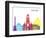 Stuttgart Skyline Pop-paulrommer-Framed Art Print