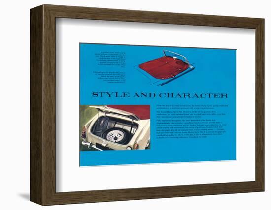 Style & Charakter Sprite Mk II-null-Framed Art Print