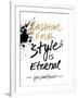 Style is Eternal-Lottie Fontaine-Framed Giclee Print