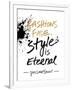 Style is Eternal-Lottie Fontaine-Framed Giclee Print