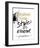 Style is Eternal-Lottie Fontaine-Framed Art Print