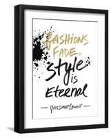 Style is Eternal-Lottie Fontaine-Framed Art Print