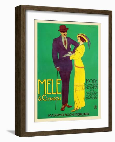 Style of Married Couples-Luigi Emilio Caldanzano-Framed Art Print