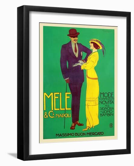 Style of Married Couples-Luigi Emilio Caldanzano-Framed Art Print