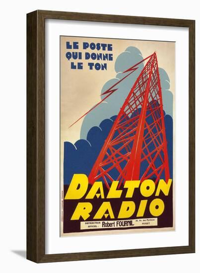 Style-Setting Dalton Radio-null-Framed Art Print