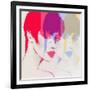 Style Woman Portrait. Abstract Fashion Watercolor Illustration-Anna Ismagilova-Framed Art Print