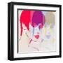 Style Woman Portrait. Abstract Fashion Watercolor Illustration-Anna Ismagilova-Framed Art Print