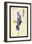 Stylish Blue Suit with Stole-null-Framed Art Print