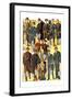 Stylish Boys and Youths with Suits and Coats-null-Framed Art Print