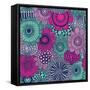 Stylish Bright Pattern Made of Gorgeous Flowers-smilewithjul-Framed Stretched Canvas