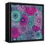 Stylish Bright Pattern Made of Gorgeous Flowers-smilewithjul-Framed Stretched Canvas