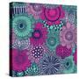 Stylish Bright Pattern Made of Gorgeous Flowers-smilewithjul-Stretched Canvas