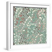 Stylish Floral Pattern-smilewithjul-Framed Art Print