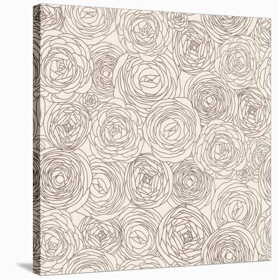 Stylish Floral Pattern-smilewithjul-Stretched Canvas