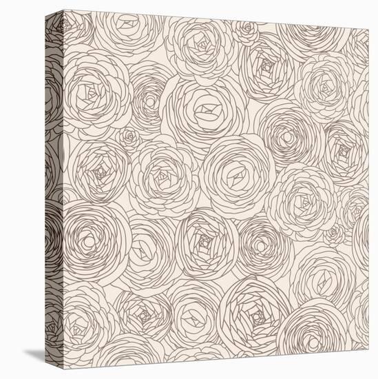 Stylish Floral Pattern-smilewithjul-Stretched Canvas