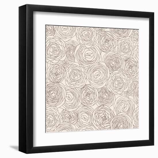 Stylish Floral Pattern-smilewithjul-Framed Art Print