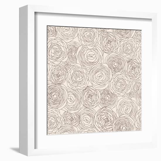 Stylish Floral Pattern-smilewithjul-Framed Art Print