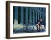 Stylish Young Man with Classic Bicycle Stylish Young Man with Classic Bicycle-GaudiLab-Framed Photographic Print