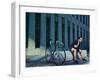 Stylish Young Man with Classic Bicycle Stylish Young Man with Classic Bicycle-GaudiLab-Framed Photographic Print