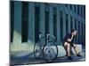 Stylish Young Man with Classic Bicycle Stylish Young Man with Classic Bicycle-GaudiLab-Mounted Photographic Print