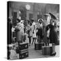 Stylishly Dressed African American Women at New York City's Pennsylvania Station. August 1942-null-Stretched Canvas