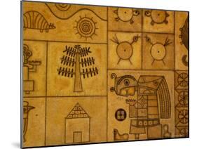 Stylized Art Tiles Typical of Fernando Llort's Work, San Salvador, El Salvador-Cindy Miller Hopkins-Mounted Photographic Print