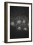 Stylized Drawing with Chalk on Blackboard-HelenStock-Framed Art Print