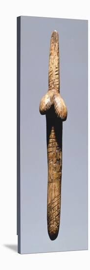 Stylized Female Figure Made of Bone, from Dolni Vestonice, Czech Republic-null-Stretched Canvas
