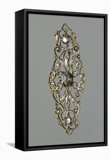 Stylized Floral Motif Bijou, Late 1950s-null-Framed Stretched Canvas