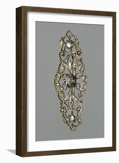 Stylized Floral Motif Bijou, Late 1950s-null-Framed Giclee Print