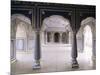 Stylized Foral Motif, Chalk Blue and White Painted Mahal, the City Palace, Jaipur, India-John Henry Claude Wilson-Mounted Photographic Print