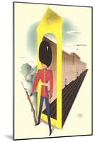 Stylized Guard, Buckingham Palace-null-Mounted Art Print