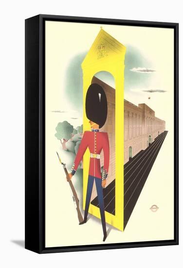 Stylized Guard, Buckingham Palace-null-Framed Stretched Canvas