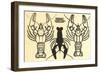 Stylized Lobsters-null-Framed Art Print