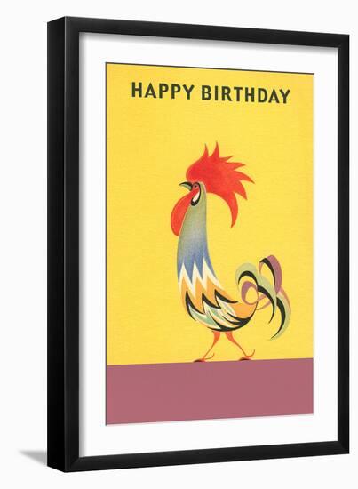 Stylized Rooster-null-Framed Premium Giclee Print