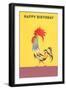 Stylized Rooster-null-Framed Premium Giclee Print