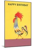 Stylized Rooster-null-Mounted Premium Giclee Print
