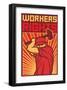 Stylized Workers Rights Poster-null-Framed Art Print