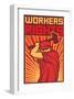 Stylized Workers Rights Poster-null-Framed Art Print