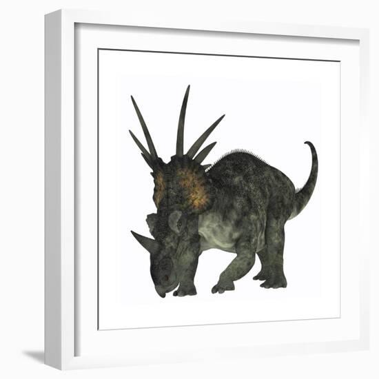 Styracosaurus, a Herbivorous Ceratopsian Dinosaur-null-Framed Premium Giclee Print