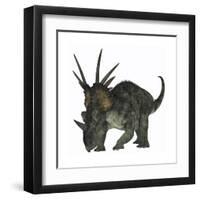 Styracosaurus, a Herbivorous Ceratopsian Dinosaur-null-Framed Art Print