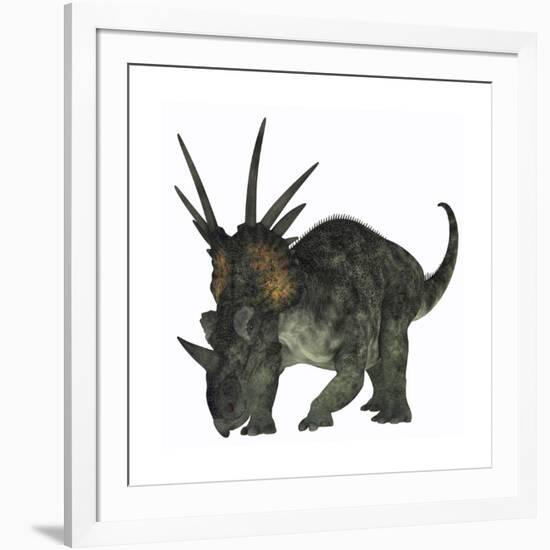 Styracosaurus, a Herbivorous Ceratopsian Dinosaur-null-Framed Art Print