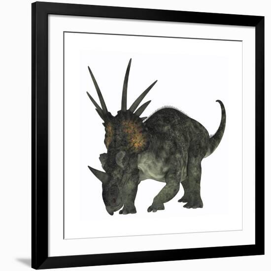 Styracosaurus, a Herbivorous Ceratopsian Dinosaur-null-Framed Art Print