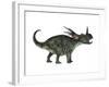 Styracosaurus, a Herbivorous Ceratopsian Dinosaur-null-Framed Art Print